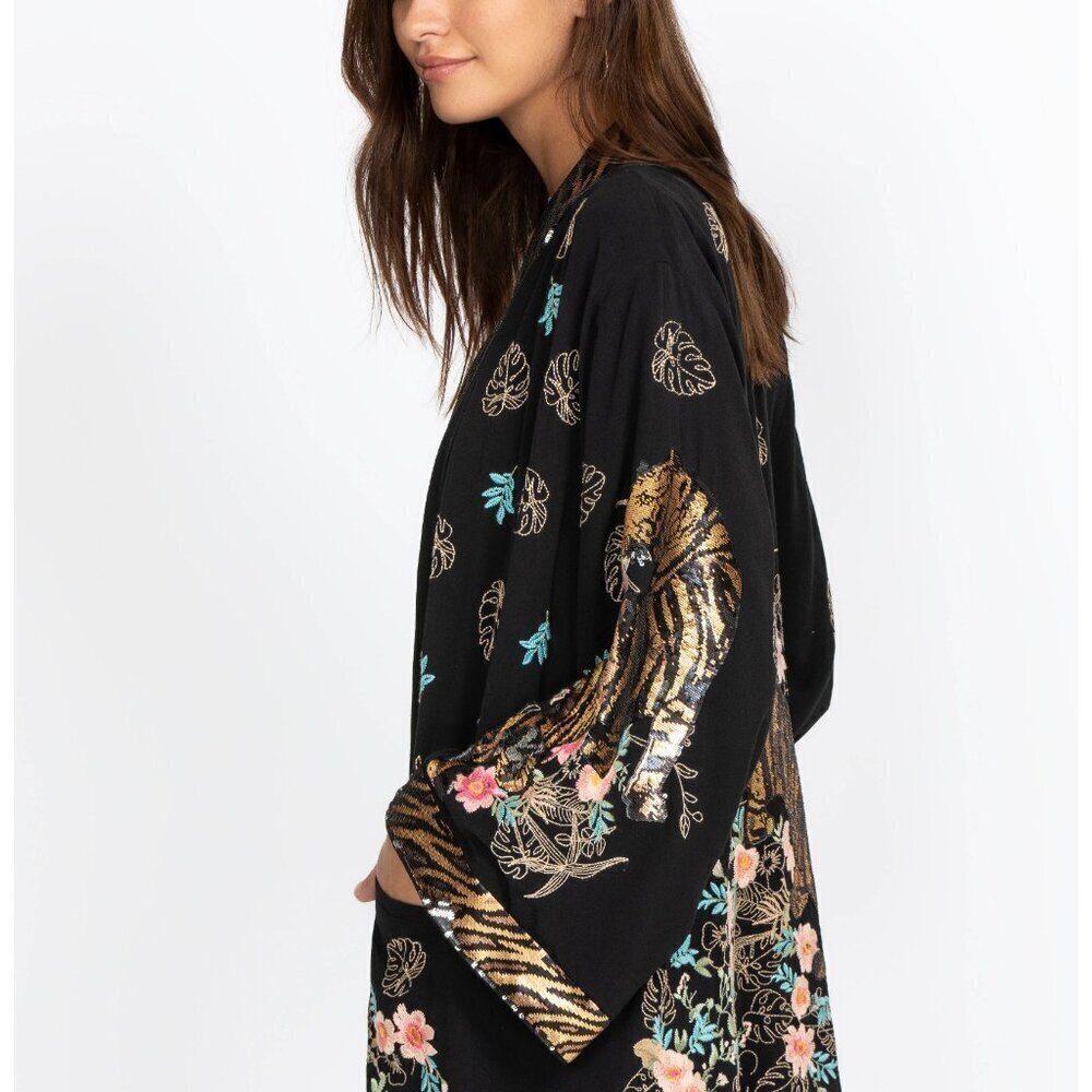 Johnny Was Catarina Tiger Kimono Women's Size Large - Picture 15 of 15